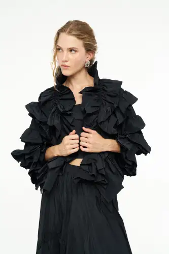 Vesta Ceket - Siyah - 4