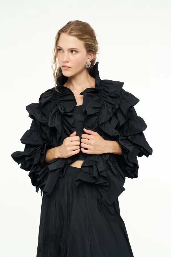 Vesta Ceket - Siyah - 4