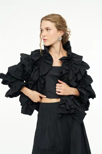 Vesta Ceket - Siyah - 5