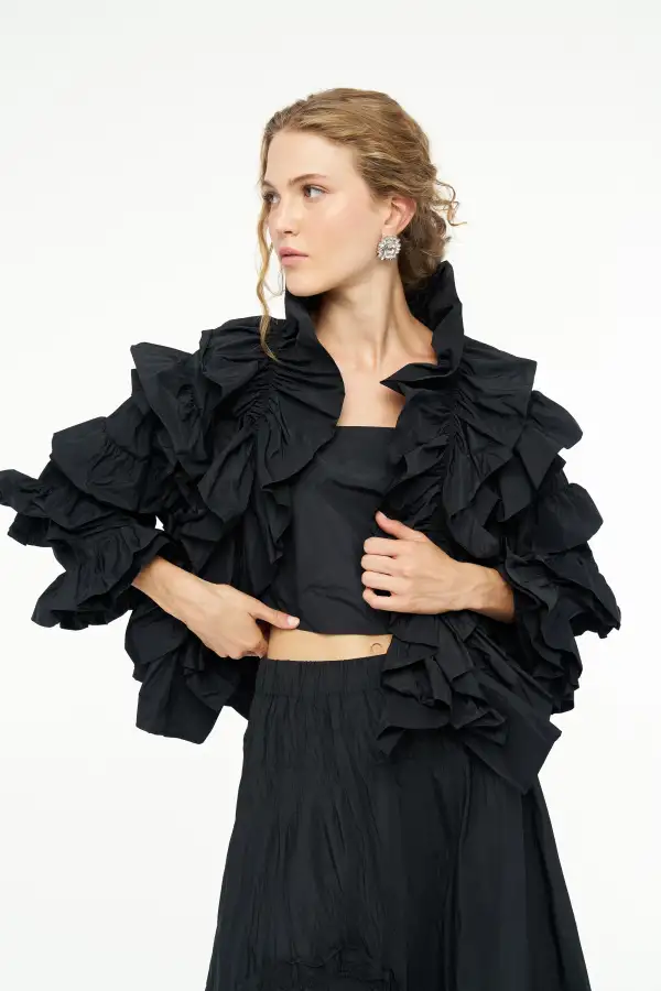 Vesta Ceket - Siyah - 5