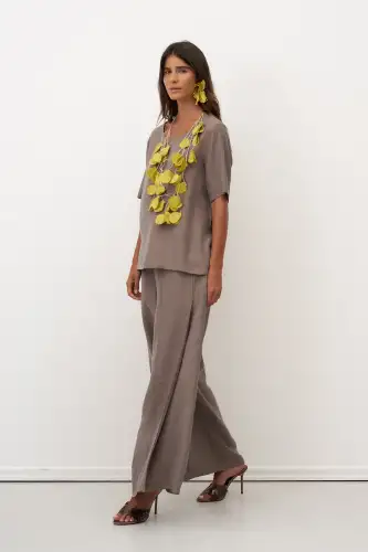 Vizon Oyuk Yaka Yarım Kol Limnos Bluz - BIZE (1)