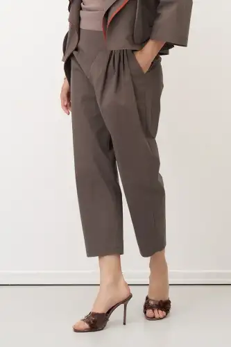 Vizon Pile Detaylı Kısa Paça Flaves Pantolon - 3