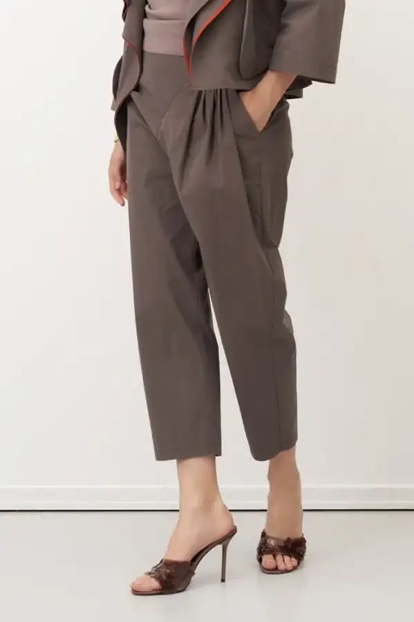 Vizon Pile Detaylı Kısa Paça Flaves Pantolon - 3