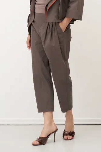 Vizon Pile Detaylı Kısa Paça Flaves Pantolon - 3